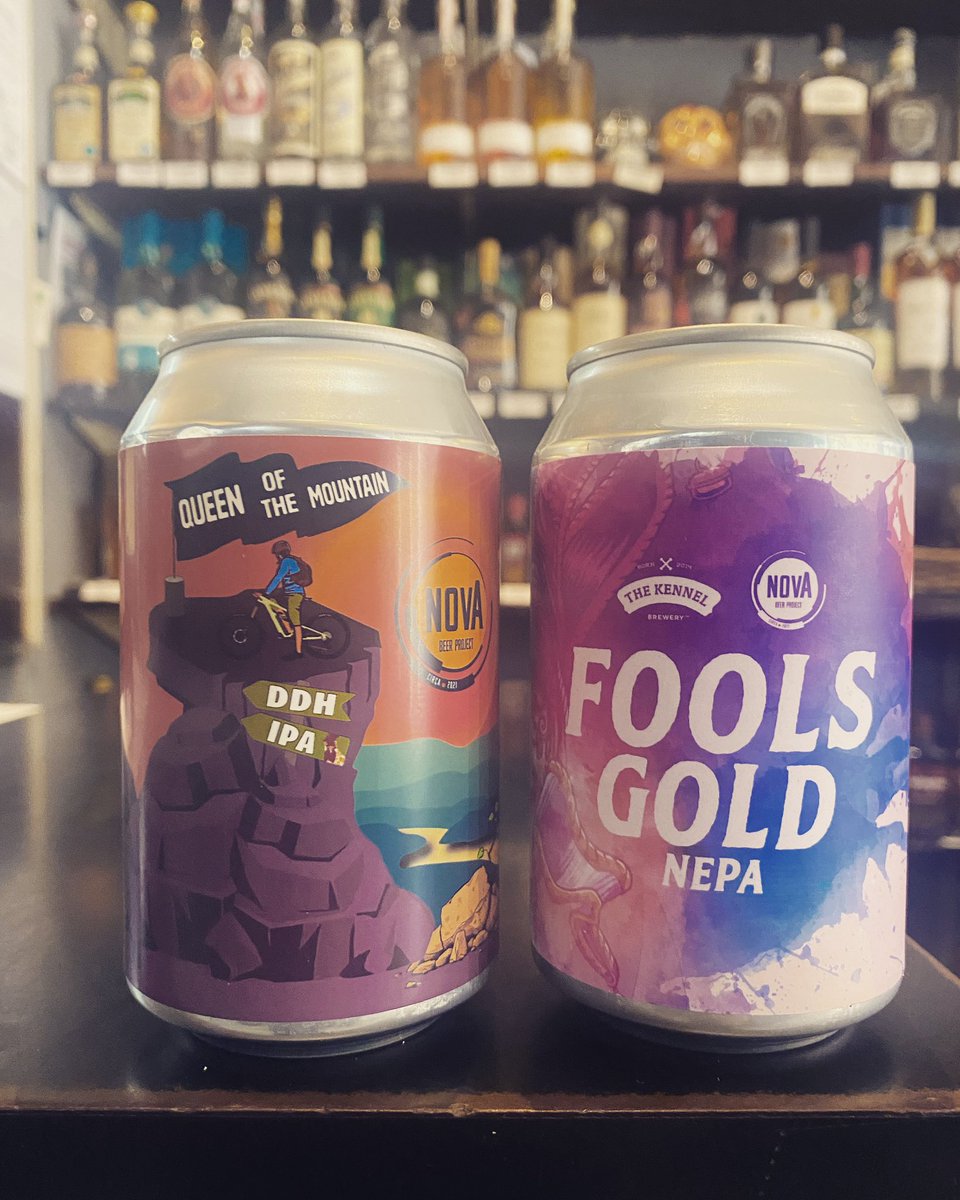 Some new friends in beer fridge from Anja @nova_beer_project DDH IPA (Double dry hopped) and a NEPA (New England Pale Ale) collab with @thekennelbrewery for <a href="/foolsandfans/">Fools And Fanatics</a> festival