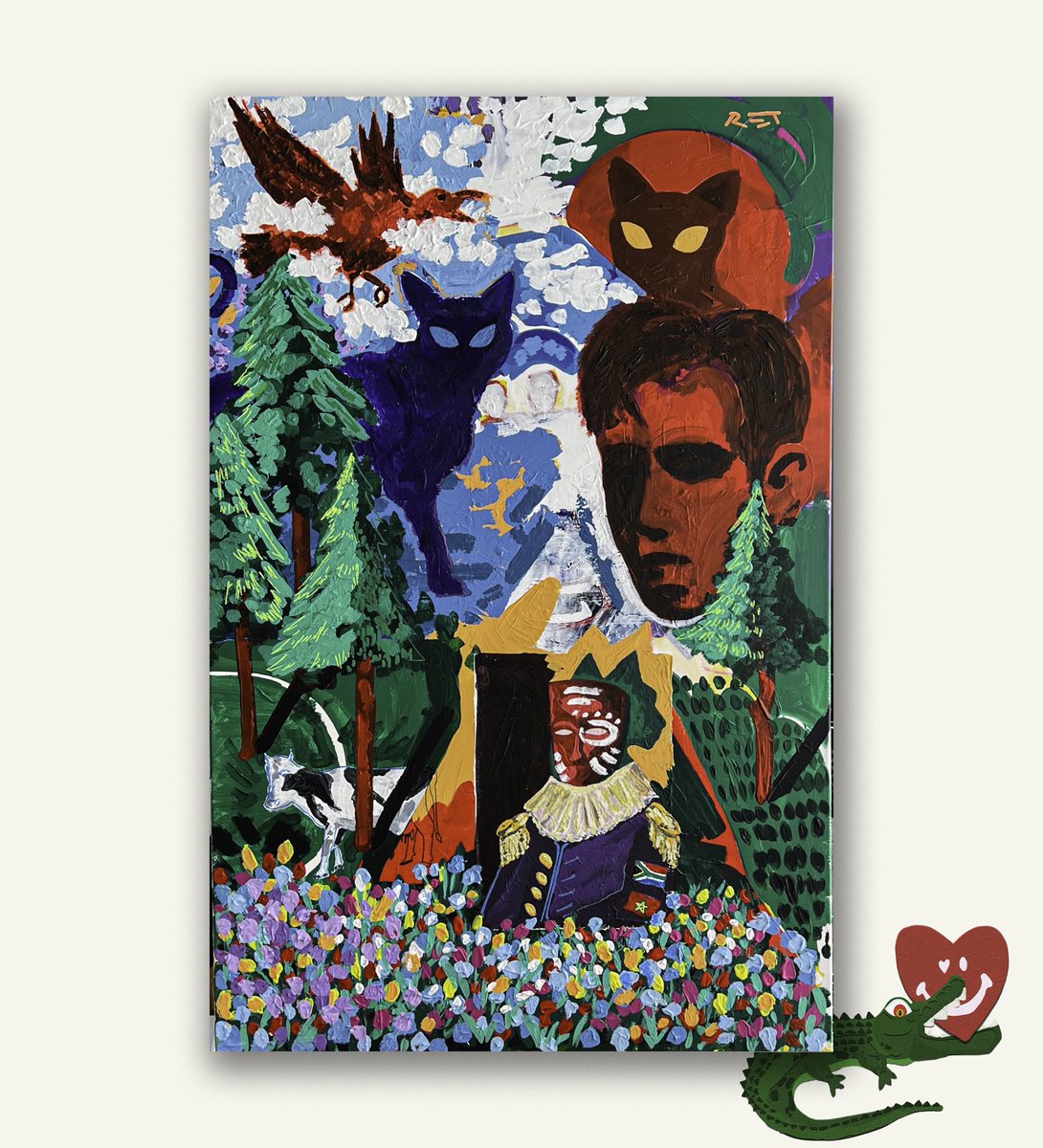 I call this one Désolé, Acryl on canvas