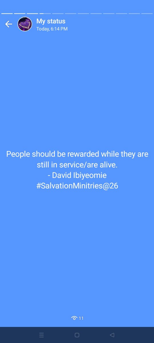 Reward people while they are still in service/ alive! #SalvationMinistries26 #SalvationMinistries