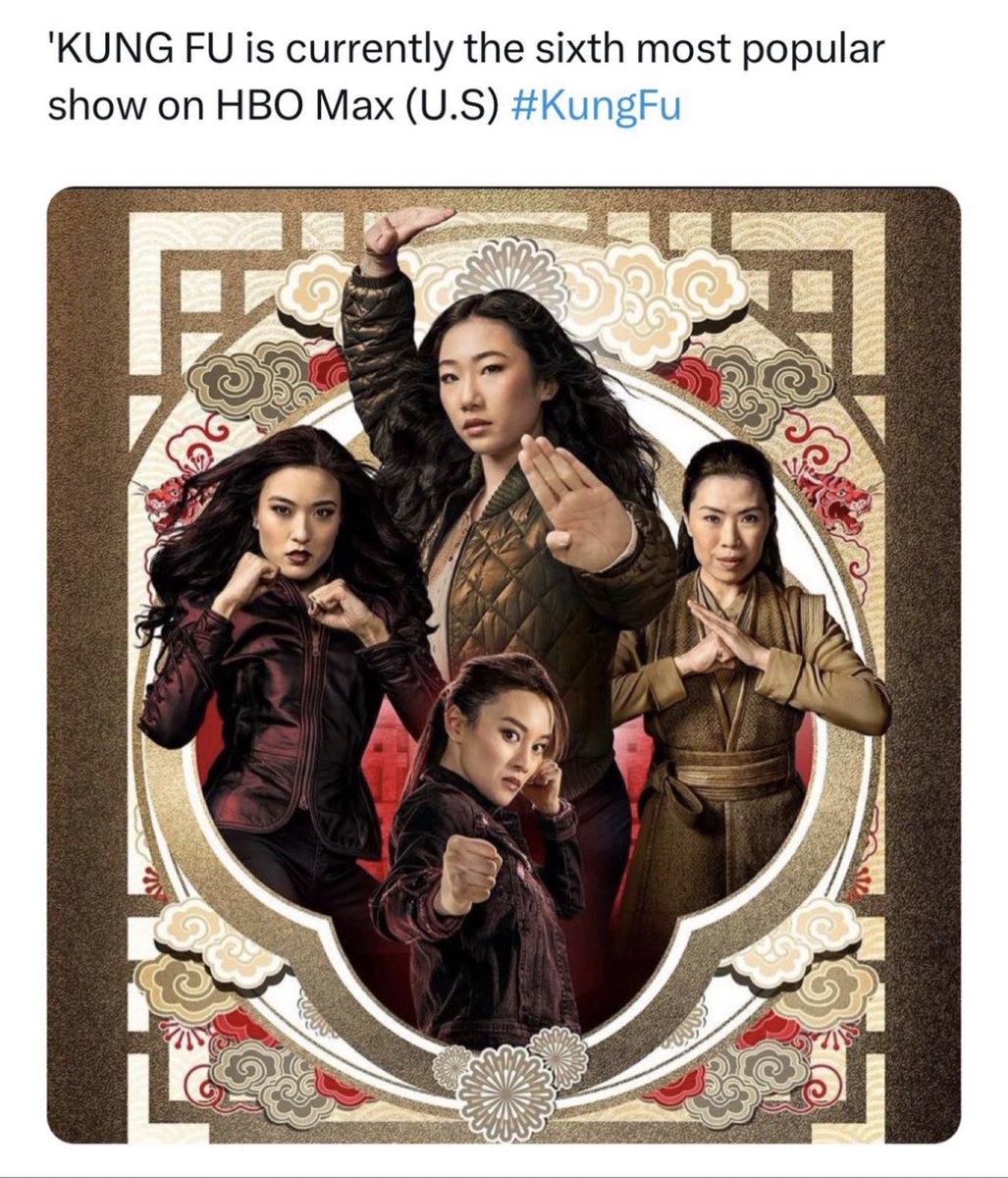 Did ya hear!! 
❤️❤️🧡🧡💛💛
We’re top 10 😄🥳🥰
Go stream #CWKungFu on <a href="/hbomax/">HBO Max</a>