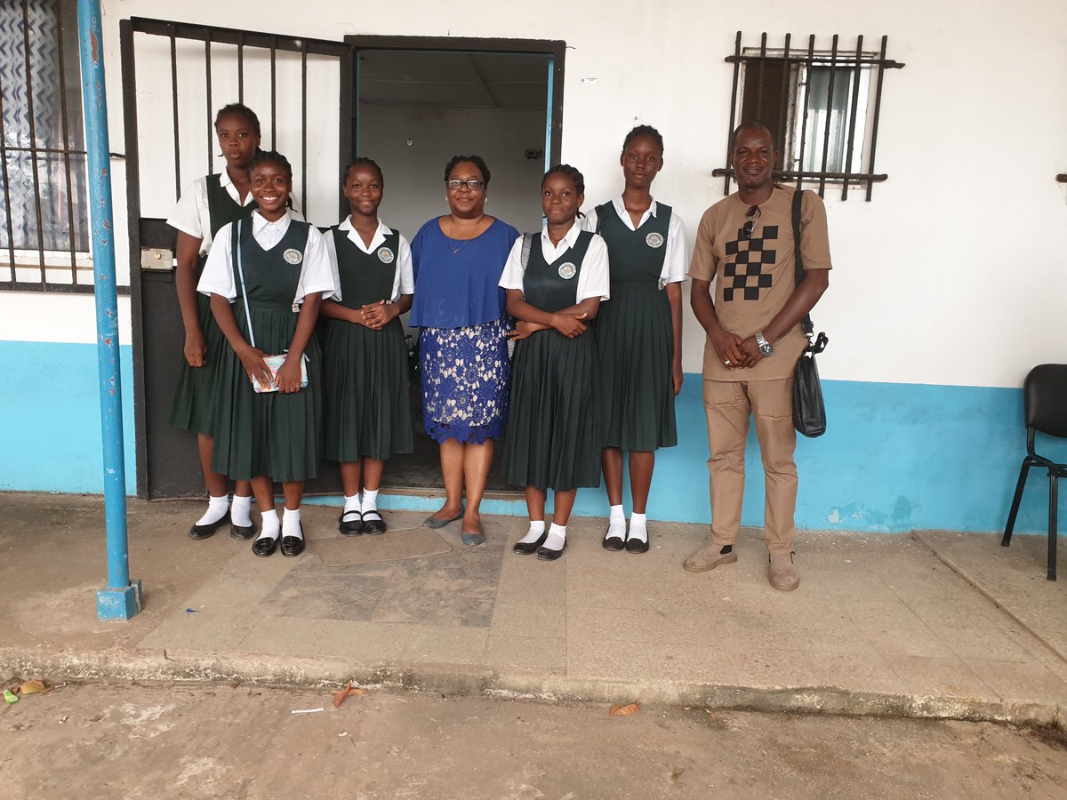 Great being back in Liberia, West Africa. Girls Leadership workshop. #liberia #lenamarshallfoundation