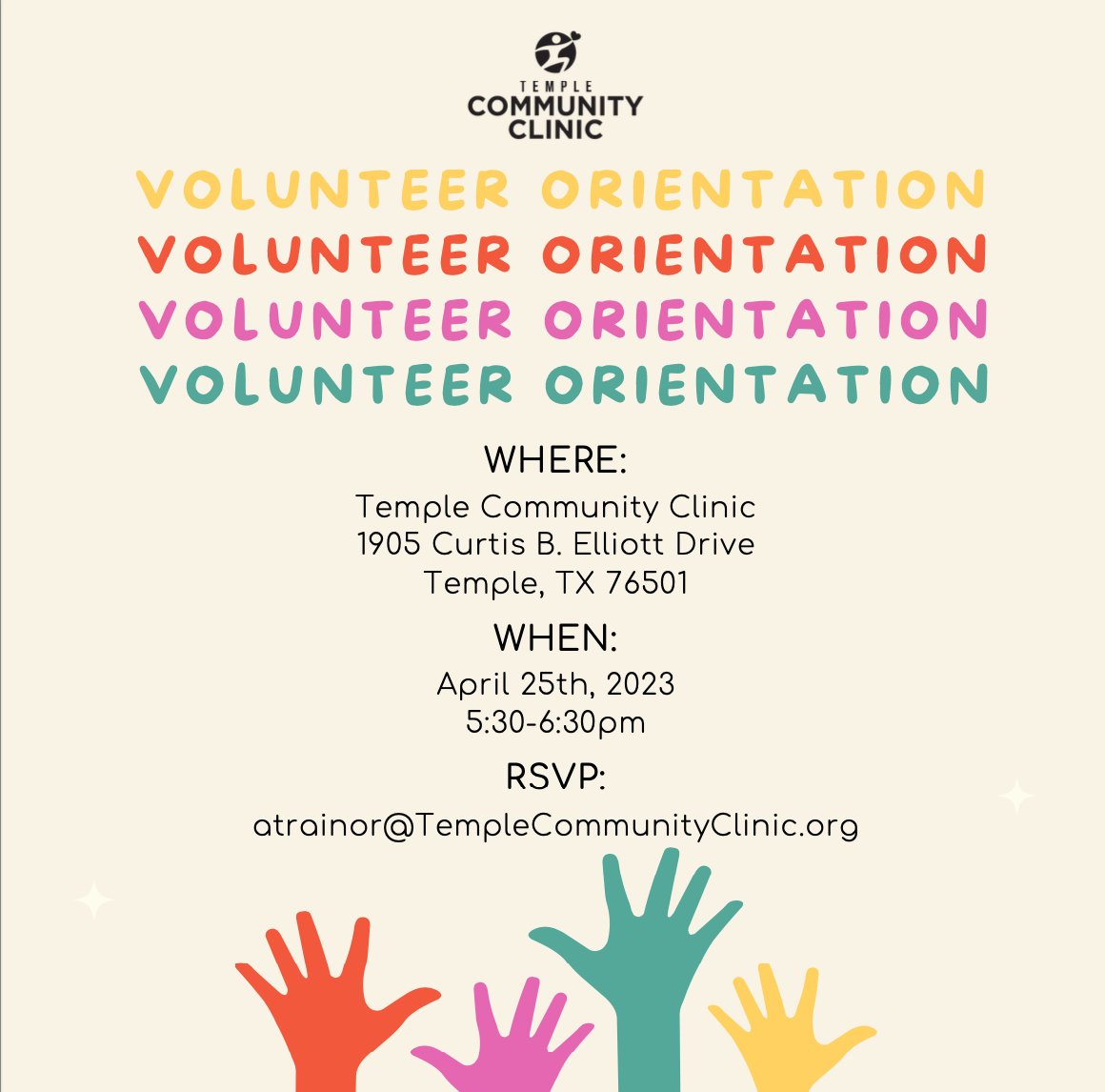 Are you interested in giving back to the Temple Community? Come fill out a volunteer application and learn more about volunteering at Temple Community Clinic! #SelflessService #Volunteer