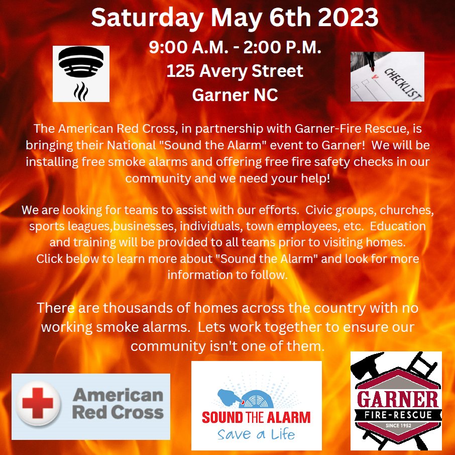 We are seeking volunteers to assist with this incredible outreach. Click the following link for more information or to sign up and come help us "Sound the Alarm!"