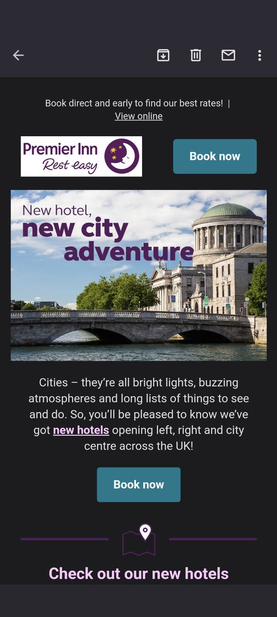 .<a href="/premierinn/">Premier Inn</a> FYI for your email marketing team, Dublin isn't in the UK 😉