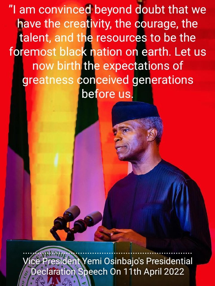 Osinbajo is a man worthy of all the accolades he get, he has proven that he is truly the finest vice president this country has ever produced.
#OsinbajoStrides 
#OsinbajoTheFixer