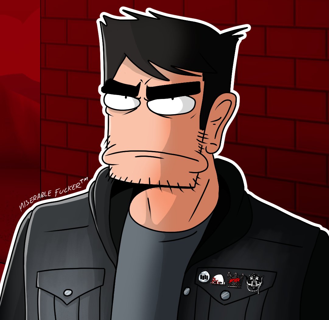 McMetalfaceYT's tweet photo. New Profile Pic maybe.

IDK i might just end up going back to Skullman Jones in a week.

#MiserableFuckerTM #IAmSmiling https://t.co/facZZfucU7