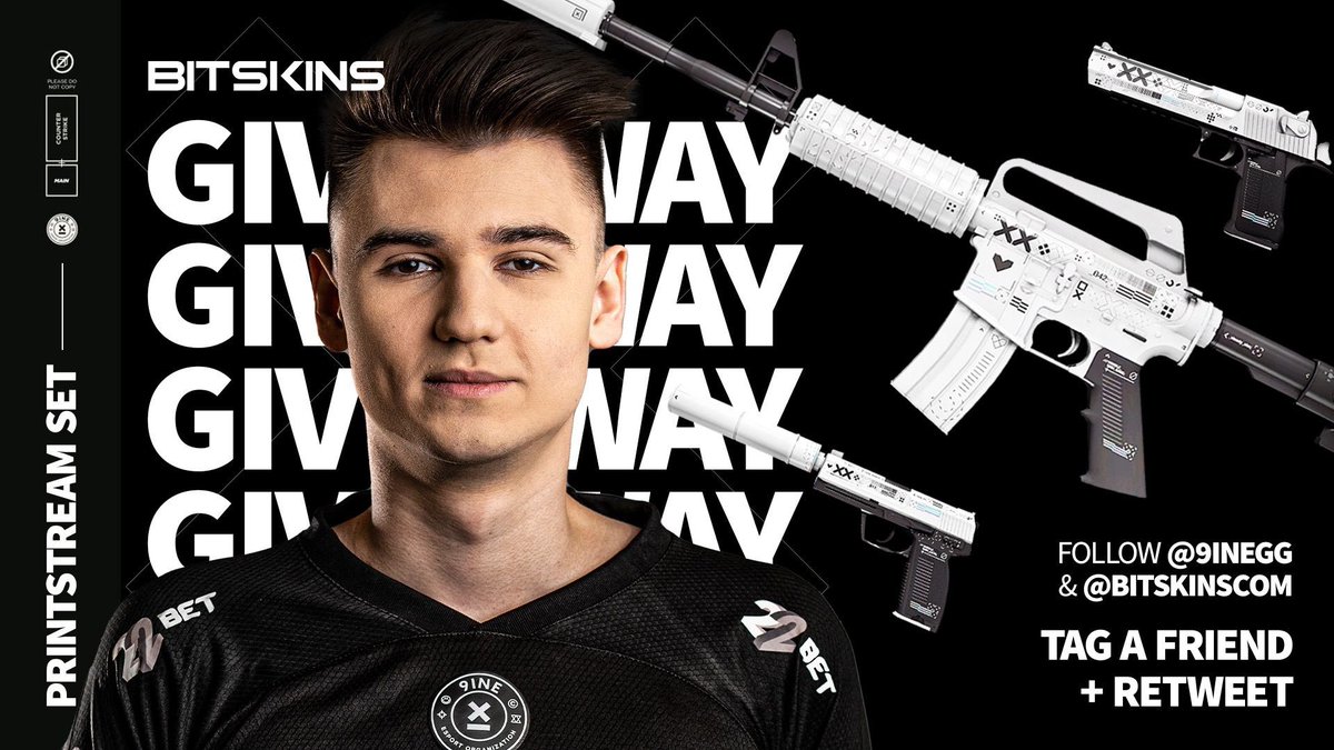 9INE (@9inegg) on Twitter photo I wonder why we’re giving away a set of printstream skins 🤷♂️
The Requirements:
Follow <a href="/BitSkinsCom/">BitSkins | Buy and Sell CS2 skins</a> & <a href="/9INEGG/">9INE Pusulabet</a>
TAG A FRIEND & RETWEET
Good luck to those taking part the winner will be chosen 28/4 I wonder why we’re giving away a set of printstream skins 🤷♂️
The Requirements:
Follow <a href="/BitSkinsCom/">BitSkins | Buy and Sell CS2 skins</a> & <a href="/9INEGG/">9INE Pusulabet</a>
TAG A FRIEND & RETWEET
Good luck to those taking part the winner will be chosen 28/4