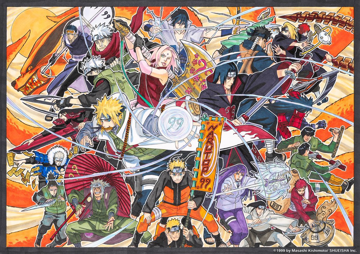 Titoy__'s tweet photo. L'illustration de Kishimoto, j'ai les larmes aux yeux 😭 il est trop fort, les persos ont trop de flow https://t.co/Gkp1dPHPUD