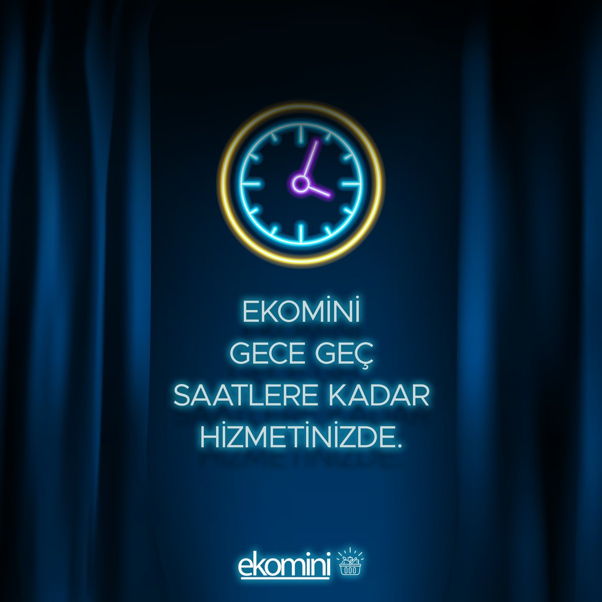 🌚 Gece geç saatlere kadar hizmetinizdeyiz...

#Ekomini