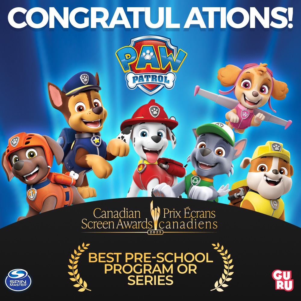 Guru Studio (@gurustudio) on Twitter photo Yesterday at the #CdnScreenAwards <a href="/pawpatrol/">PAW Patrol</a> won for Best Pre-School Program! π A huge congratulations to the entire crew at Guru and to our partners <a href="/SpinMaster/">Spin Master</a>! π
<a href="/TheCdnAcademy/">The Canadian Academy</a> Yesterday at the #CdnScreenAwards <a href="/pawpatrol/">PAW Patrol</a> won for Best Pre-School Program! π A huge congratulations to the entire crew at Guru and to our partners <a href="/SpinMaster/">Spin Master</a>! π
<a href="/TheCdnAcademy/">The Canadian Academy</a>