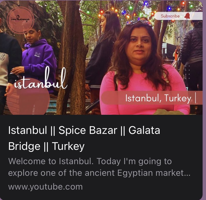 Let’s explore Istanbul,Turkey youtu.be/ptj9OM1kcXs