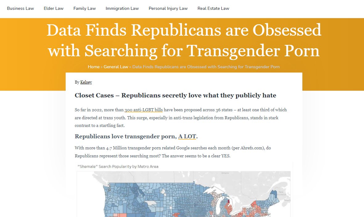 Data Finds Republicans are Obsessed with Searching for Transgender