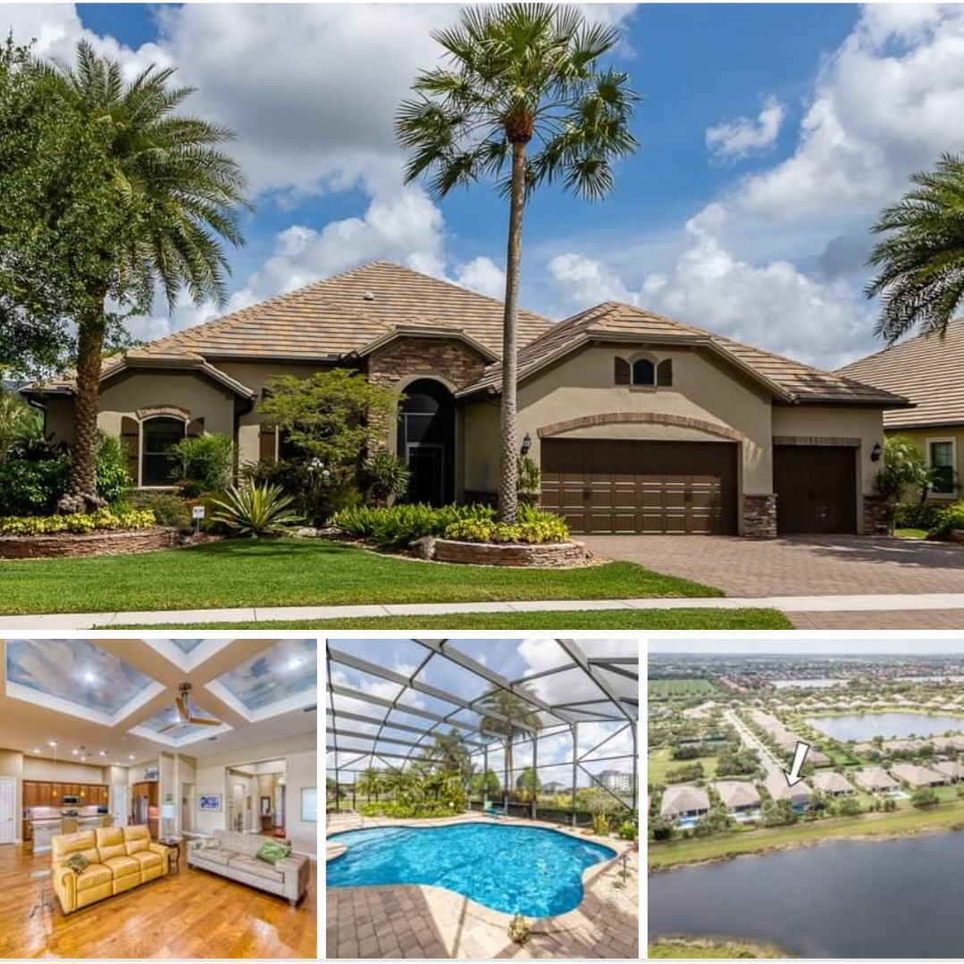 #JustListed in Castellina of Wellington - Meticulously maintained home with a beautiful pool on a large lake $1,399,999  #FortLauderdalesRealtor