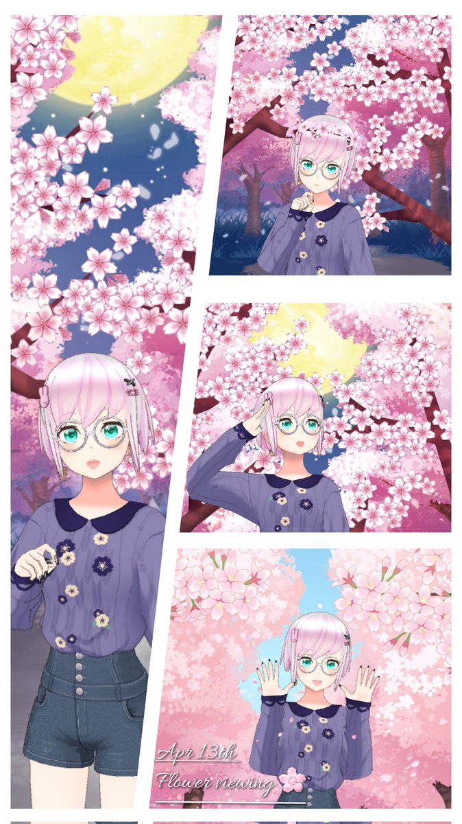AlyssSyren's tweet photo. Dear entry⚘️
That Night, I decided to enjoy flower viewing like everyone else. I find myself a special spot n just enjoy the view.^^💖🌸
#REALITY_flowerviewing #REALITY https://t.co/XhmO3V6z3H