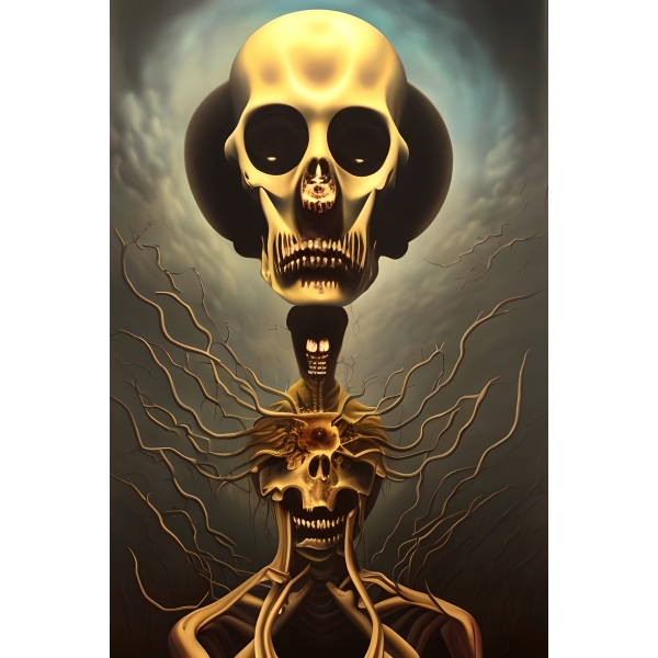 SyntheticDali's tweet photo. Four new surreal images created for the Synthetic Dali Art Project. #AIart #AIArtwork #SyntheticDali #surrealism #surrealart #darksurrealism #digitalart #stablediffusion  2023-04-13 https://t.co/O6SBFTVzAA