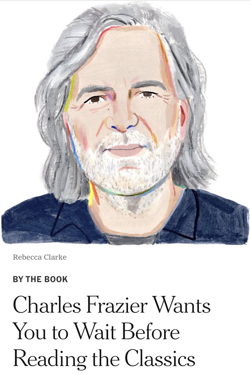 HubCityPress's tweet photo. So lovely to see this shout out of @CarterSickels from @Charles_Frazier in @nytimes's By the Book! 

https://t.co/ldCz4MDGEH https://t.co/XWLt2uocTG