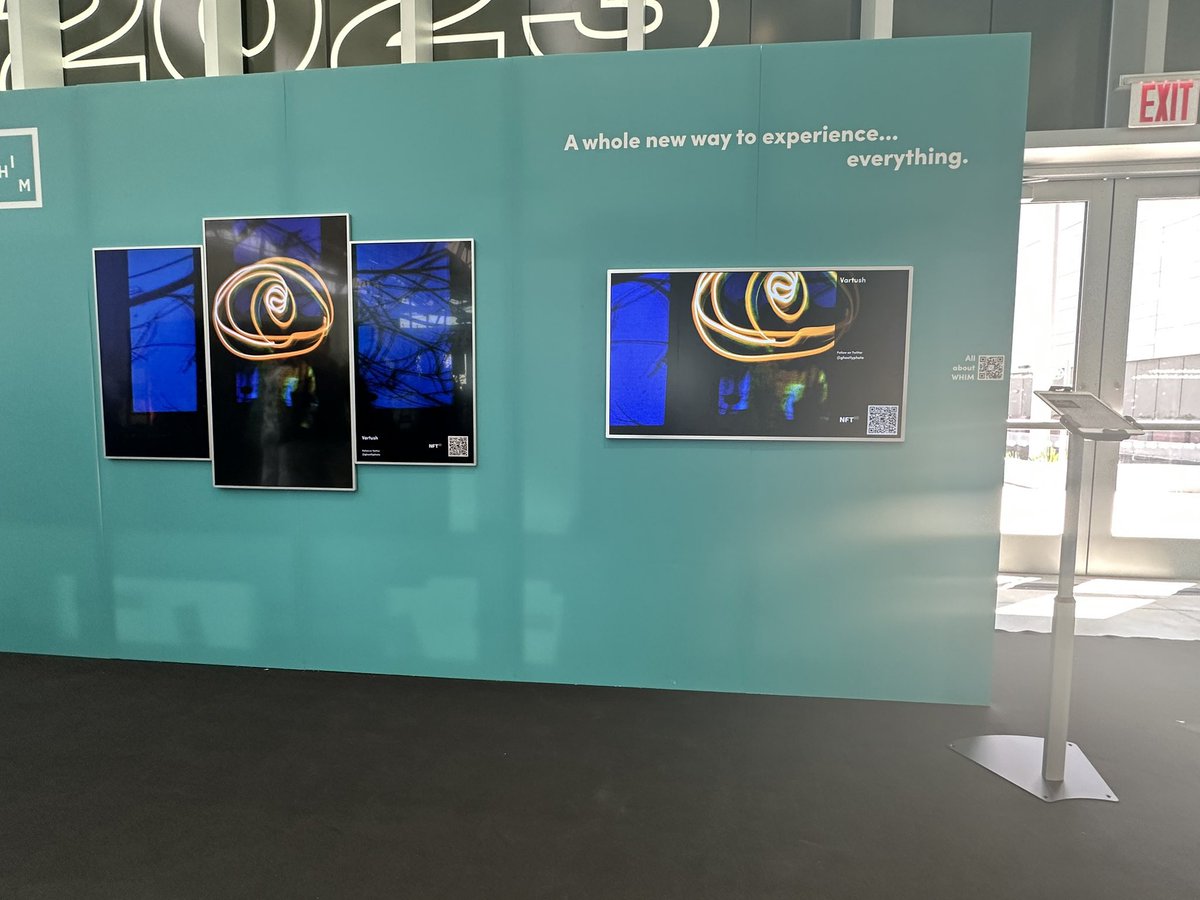 gn 👁

“vision” 

displayed at #NFTNYC2023 artists village

it’s the first time my work was exhibited!!!
so happy for this opportunity 🥹 this means fucking a lot for me

big thx to <a href="/usersteen_eth/">Steen</a> <a href="/photosbyswati/">Swati Chakraborty | photosbyswati.eth</a> <a href="/Fzs_szF/">Fzs</a> for the photos❤️‍🩹