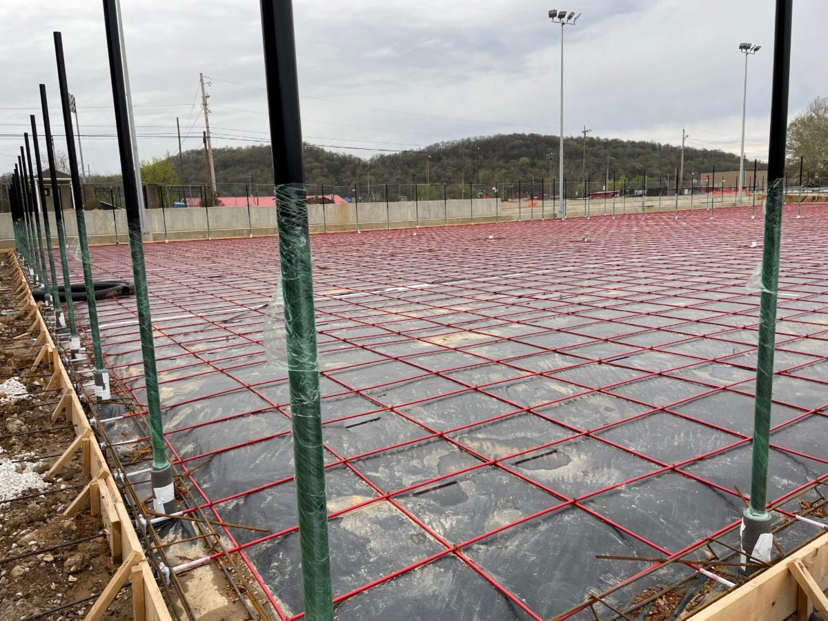 PrayConCo's tweet photo. It's been an exciting week as we have taken the next step at the Nitro Athletic complex with pouring concrete for the brand new pickleball and tennis courts!  

#wvdesignbuild
#wvgeneralcontractor
#atraditionofbuildingexcellence https://t.co/la33nWOz2p