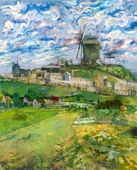 fraveris's tweet photo. “Poetry surrounds us everywhere, but putting it on paper is, alas, not so easy as looking at it.” 

― Vincent van Gogh

Galette Mill by Vincent van Gogh 1887 https://t.co/u1ZW5N34tP