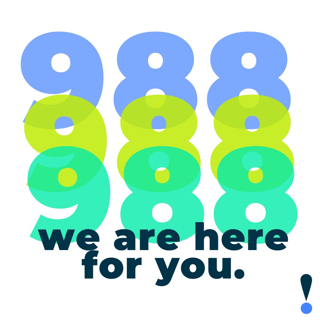 vibrantforall's tweet image. If you need emotional support, the @988Lifeline is available - 24/7/365. Text 988 to connect with a trained, caring counselor. 💙