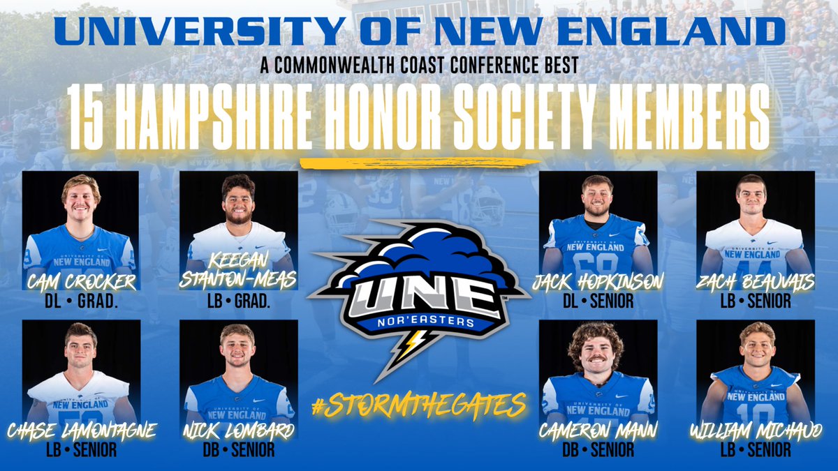 2023 NFF Hampshire Honor Society Membership Announced
An elite group of 1,734 players from 328 colleges and universities honored as the
Society celebrates its 17th year.
 
Congratulations to these 15 academic weapons and all our seniors!