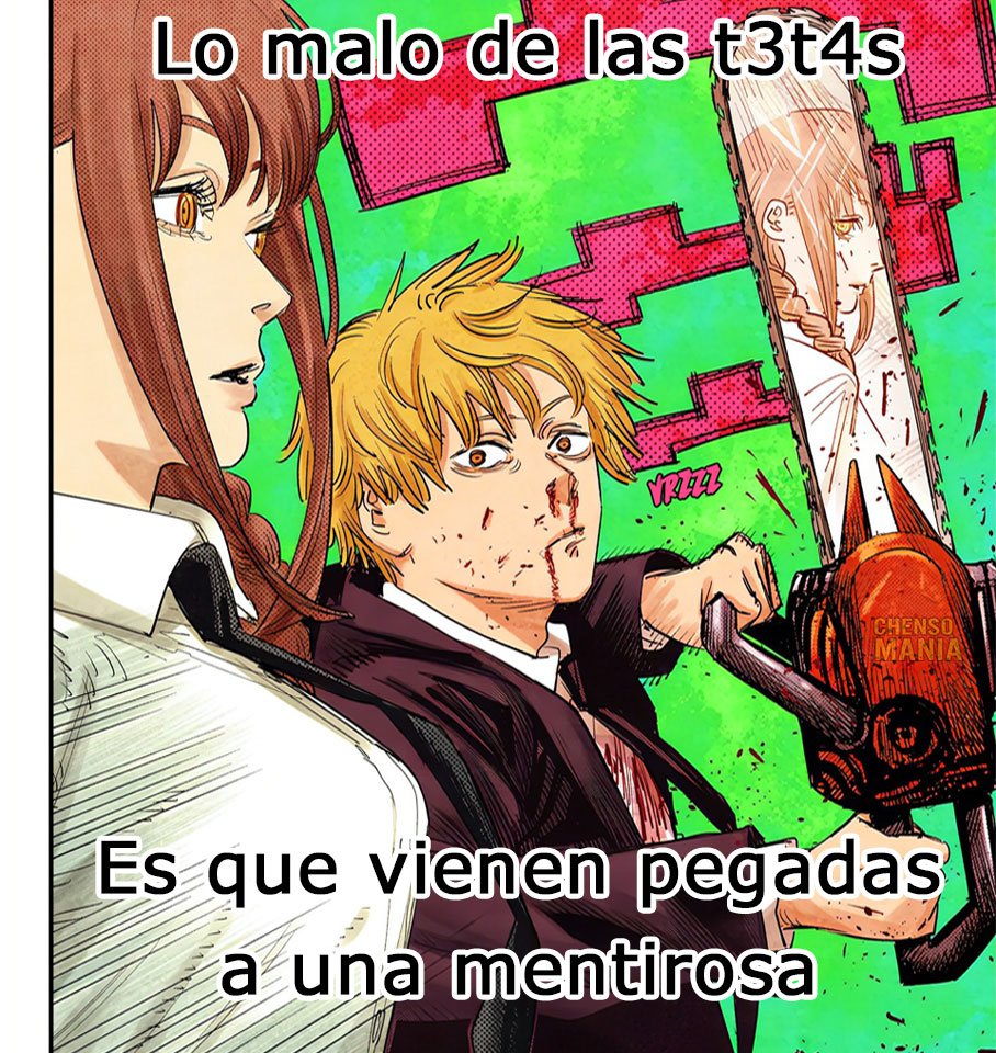 Lio_MDB's tweet photo. Frases que Denji nunca dijo pero seguro pensó. https://t.co/6To6kfe1RU