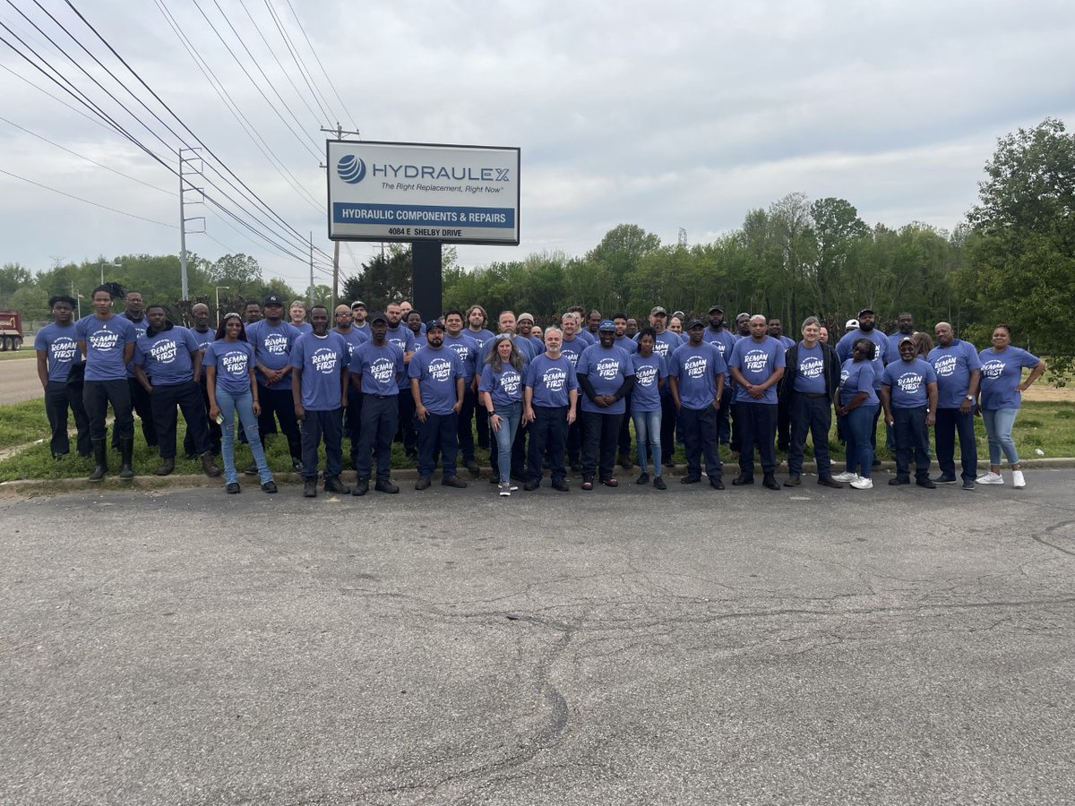 Happy Reman Day from our Memphis team!
This group handles the remanufacturing of hydrostatic components &amp; more, like champs!
-
#RemanDay2023 #remanfirst #remanufactured #remanufacturing #hydraulex #hydraulics