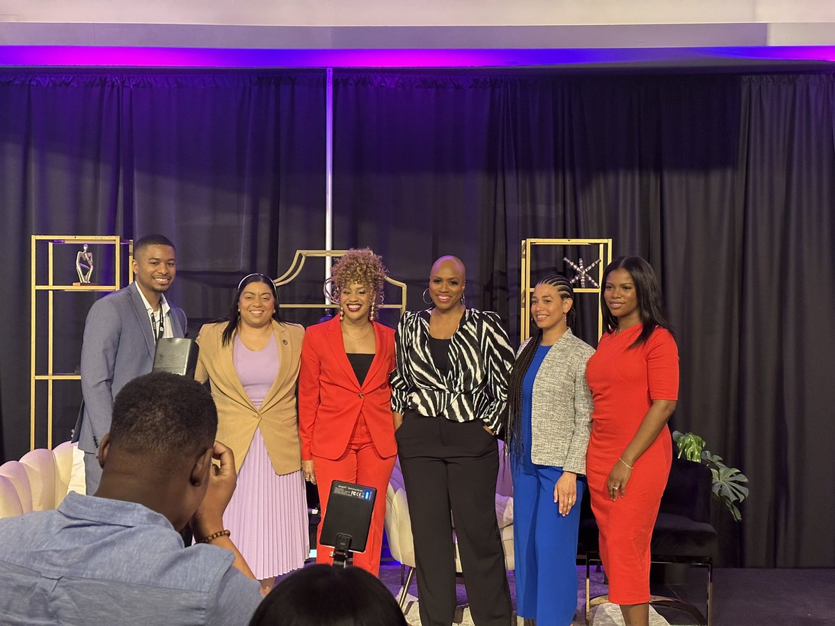 In such awe and appreciation of the space provided by @boswhileblack today! There aren’t many panels or stages focused on policy around the country featuring all black folks. The #BWBSummit2023 is an opportunity to see that black folk are thriving in EVERY industry!