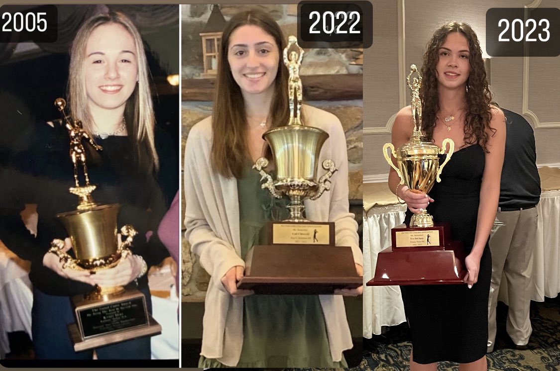 Proud coach moment! 2 <a href="/NY_ExtremeHoops/">NY Extreme Hoops</a> ballers have been named Player of the Yr Miss Basketball for Section 1! I received the same award senior year &amp; to see <a href="/CaliChiocchi/">Cali Chiocchi</a> do it last yr&amp; <a href="/EvaDeChent1221/">Eva DeChent🏀</a> do it this yr is amazing! These two are truly special&amp; have much more to come