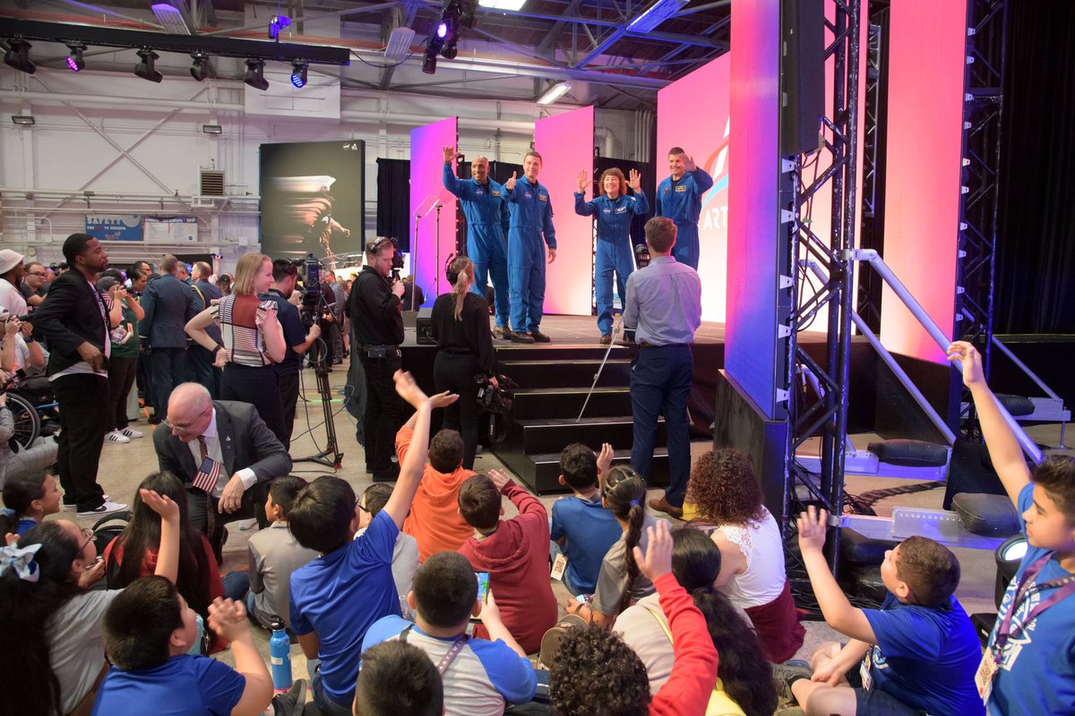Christina H Koch (@astro_christina) on Twitter photo Every time I do STEM outreach, I leave feeling sure that I got more out of it than the students. No exception last week when we got to share some space design demos with students after the <a href="/NASAArtemis/">NASA Artemis</a> II crew announcement. Thank you!! Every time I do STEM outreach, I leave feeling sure that I got more out of it than the students. No exception last week when we got to share some space design demos with students after the <a href="/NASAArtemis/">NASA Artemis</a> II crew announcement. Thank you!!