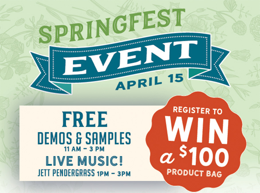 Stop by Tulsa 51st &amp; Memorial store Saturday 4/15, 11a-3p, to enjoy vendor demos, free samples &amp; chances to win prizes! Live music 1-3p. 20% off for rewards members all day Saturday at 51st &amp; Memorial store! #event #Tulsa