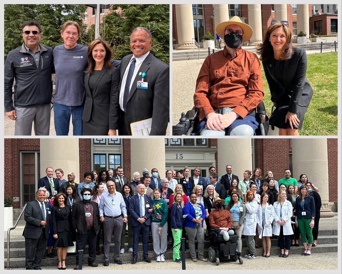 NEDS President &amp; CEO Alex Glazier joined <a href="/BrighamWomens/">Brigham and Women's Hospital</a> President <a href="/roberthiggins32/">Robert Higgins, MD, MSHA</a>, heart recipient Gary Swain &amp; transplant cardiologist Dr. Mandeep Mehra at a flag-raising event. It was also wonderful to see William Lautzenheiser who received a double arm transplant in 2014.