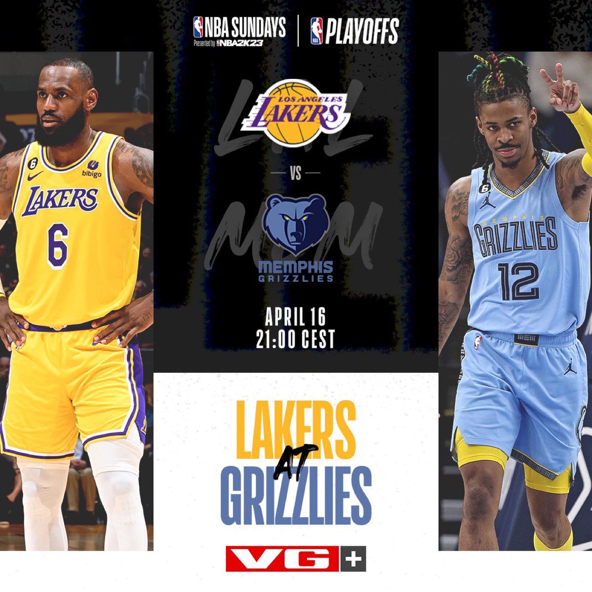 NBA playoffs starter til helga. For en meny vi har til dere på VGTV📺😱

📆Lørdag 1900
🏟Nets @ 76ers
🎙Trøndersk

📆Lørdag 2130
🏟Hawks @ Celtics
🎙Østlending (burde vel vært bergenser)

📆Søndag 2100
🏟Lakers @ Grizzlies
🎙Trøndersk

Gleder meg 10/10
<a href="/vgsporten/">VG Sporten</a> <a href="/Frederik_Gnatt/">Frederik Gnatt</a>