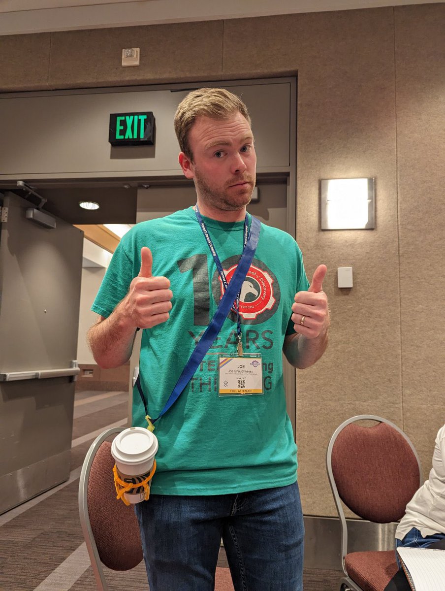 ManVsTeaching's tweet image. I always lose my coffee, pens, snacks in class…it drives students nuts. Our solution? The Snack Satchel. 
What a great session to get hands on and talk about design thinking. #ITEEA2023