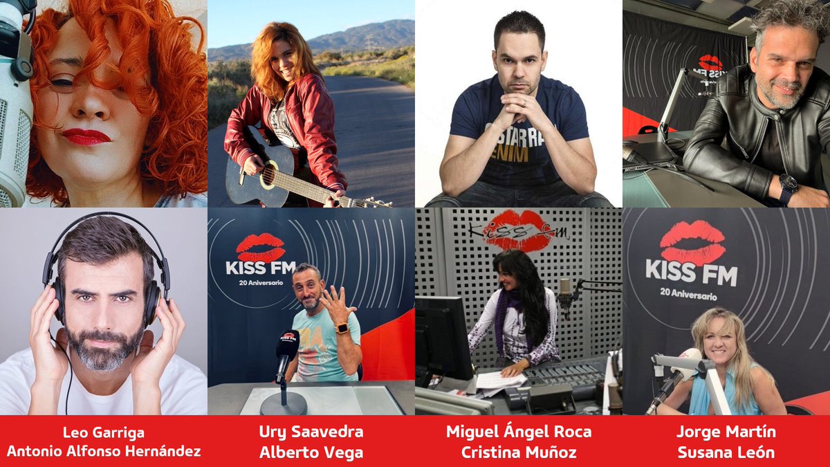 @LeoGarriga, #AntonioAlfonsoHernández, <a href="/UrySaavedra/">𝖴 𝖱 𝖸 · 𝖲 𝖠 𝖠 𝖵 𝖤 𝖣 𝖱 𝖠</a>, @AlbertoVegaFM, <a href="/MiguelAngelRoca/">Miguel Angel Roca</a>, #CristinaMuñoz, @JorgeMartinFM, @SLeonKisss.
#KISSFM, #21añosKissFM

[3/4]