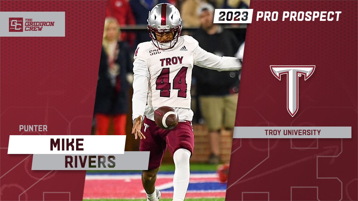 ⚠️ Attention Pro Scouts, Coaches, and GMs ⚠️ You need to look at 2023 Pro Prospect, Mike Rivers @lilrivert, a P from @TroyTrojansFB #2023ProProspect #DraftTwitter #NFLDraft #CFL #XFL #USFL #ProFootball 🏈 👀 See our Interview: thegridironcrew.com/mike-rivers-20…
