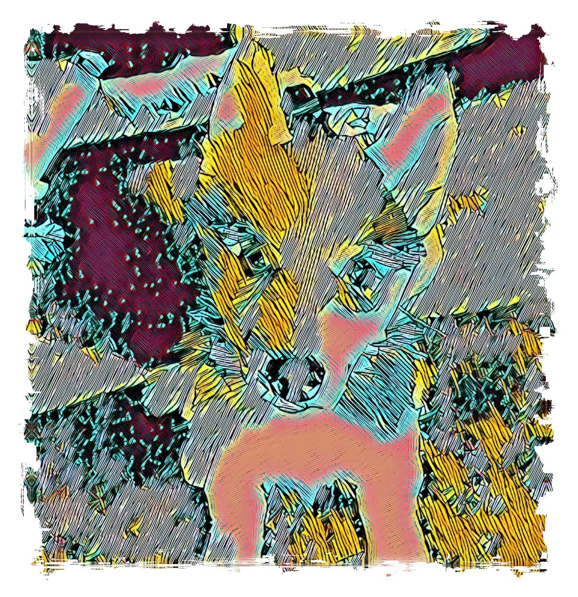 Portable Dog
.
.
Follow for awesome art and good vibes
.
I love making crytoart through means of ai art, photography editing, high saturation layering, and mixing styles while being grounded in the abstract style. Trying to figure out a solid goal for my nft project. 
#cryptoart