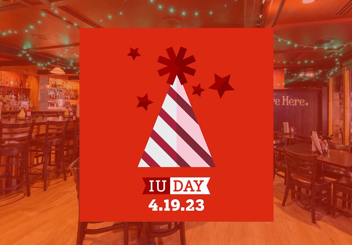 IUAAChicago's tweet photo. IU Day is just DAYS AWAY!

Come celebrate with IUAA Chicago and the Kelley School of Business Alumni Association on Wednesday, April 19, 2023 at 5:30pm at Jake Melnick’s Corner tap for an evening of food, drinks, fun, and all things IU.

We hope to see you there! https://t.co/cyGEk6zIco