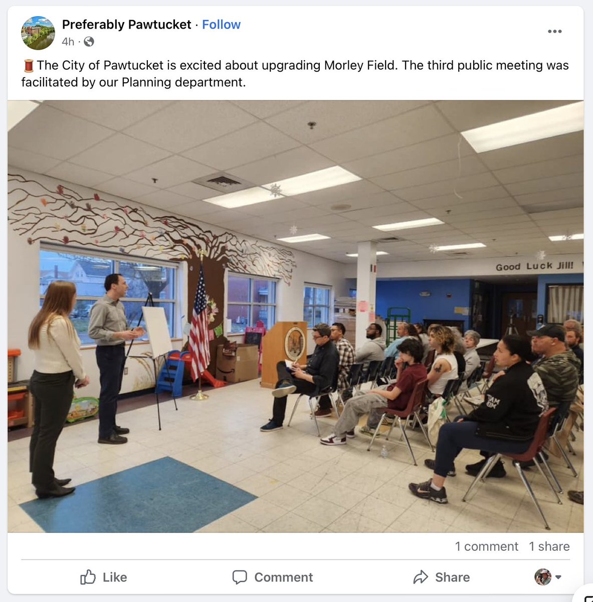 steveahlquist's tweet photo. During a meeting about Morley Field, there was a fear expressed that attendance and participation in the event would be construed as approval of those plans. "That won't happen," said facilitators. 

https://t.co/jj6PhlwKBE

Then it did: https://t.co/UuvhuRf800
