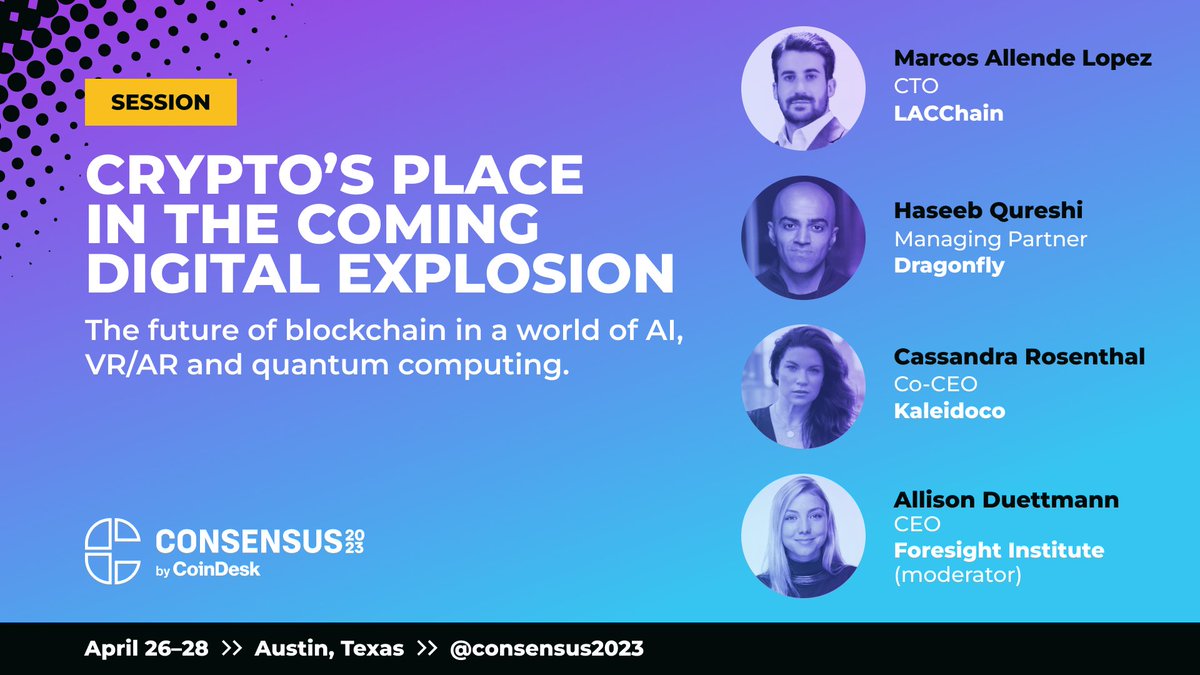 Consensus by CoinDesk tweet media