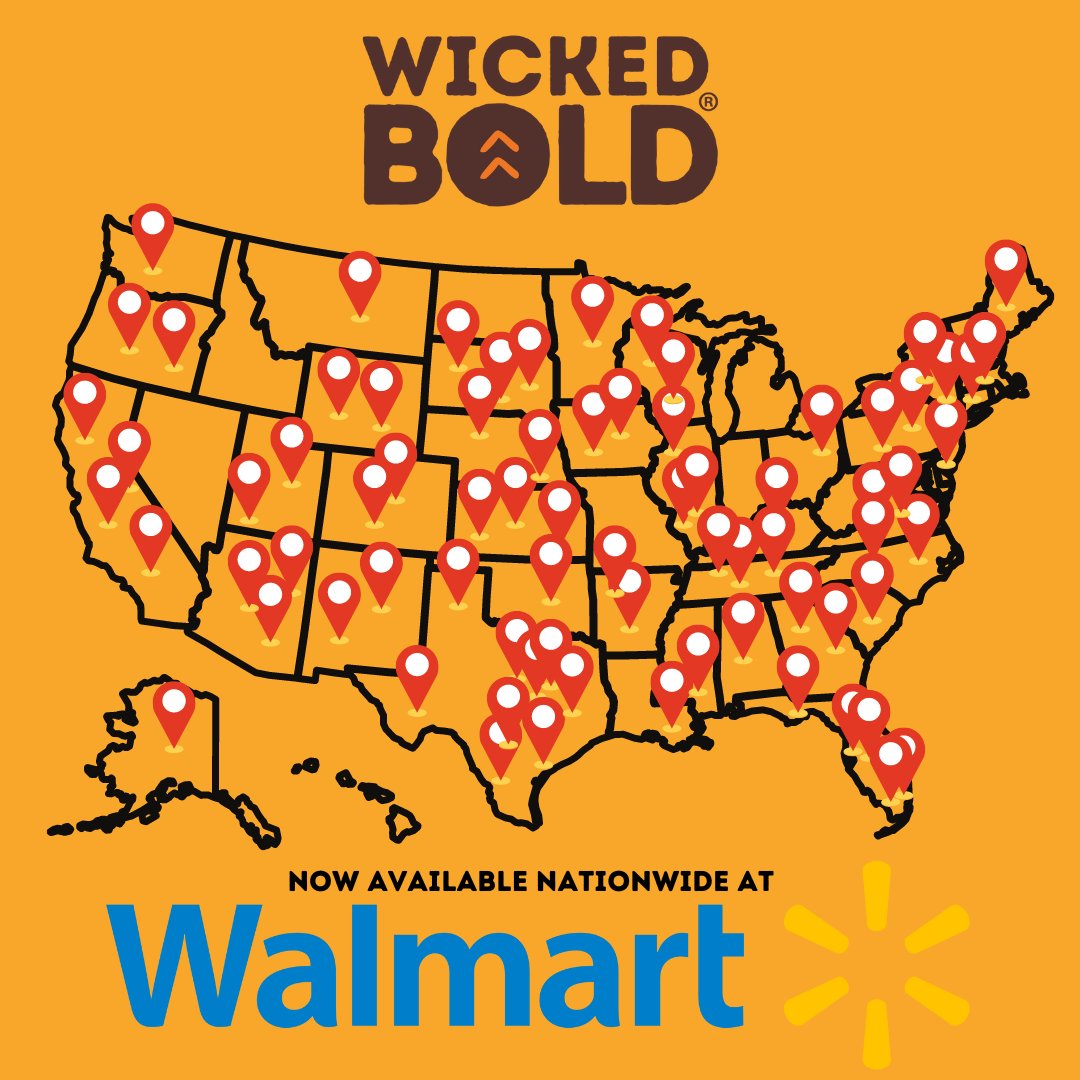 WickedBOLD's tweet photo. WHOA! Hold onto your britches... we're nationwide at Walmart! Check our site to find a store near you :) https://t.co/bFDpoICGIy