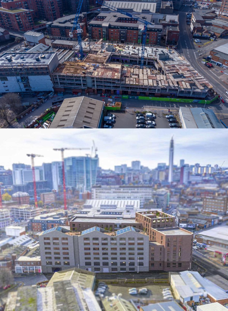 Crown Works, Hanley Street.

The Gunsmith Quarter, the real dark🐑of #Birmingham, is coming on strong, with once tired, derelict sites now being transformed into thriving new communities. 

In this case, 203 high-spec homes, with plentiful spaces to work and play. 👌