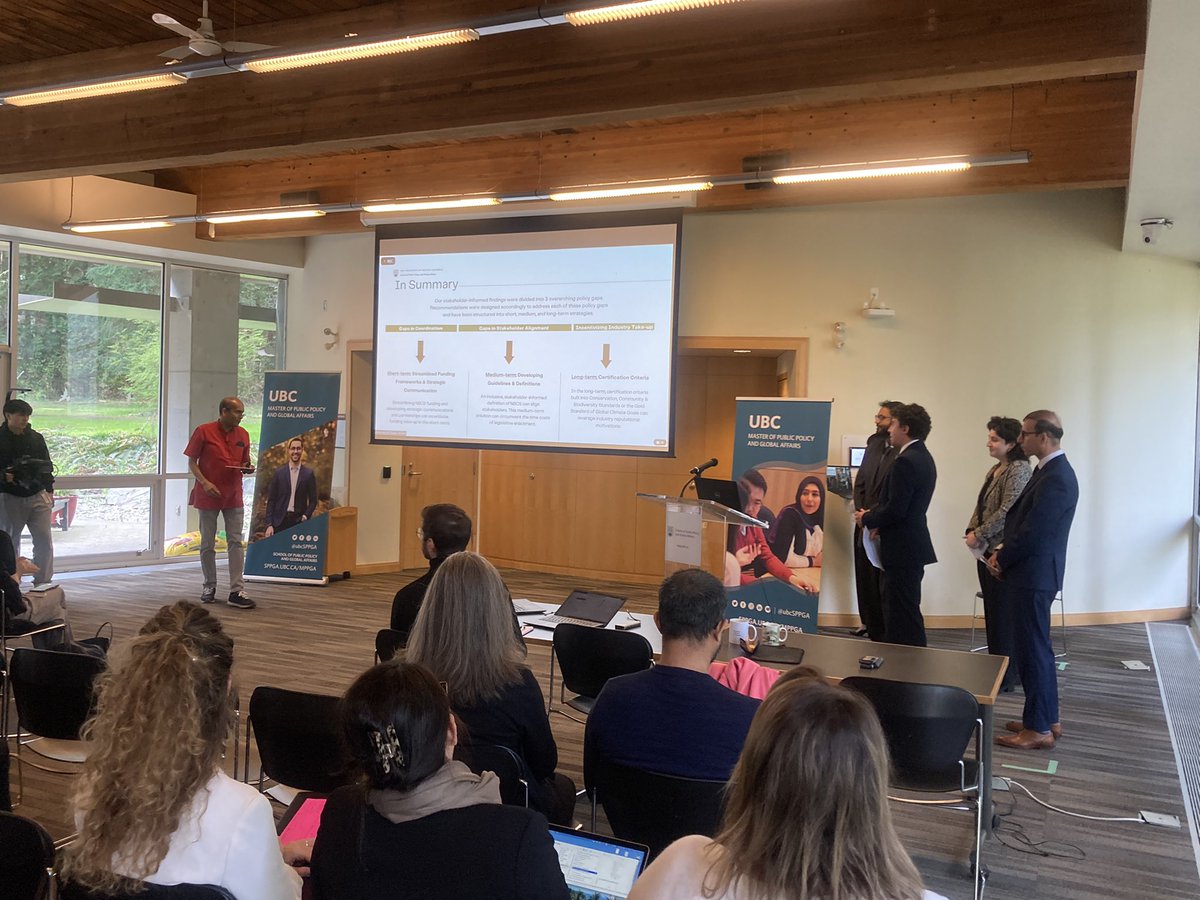 gdw444's tweet photo. Second year @ubcSPPGA student teams presenting their Global Policy Project findings stemming from field based, client driven consulting projects w/ groups such as @uniceflac @CAN_ASEAN @environmentca @GAC_Corporate @CDACanadaACD  Day 1 of 2
@UBC_Arts #mppganetwork #publicpolicy https://t.co/M59xWFKi9x