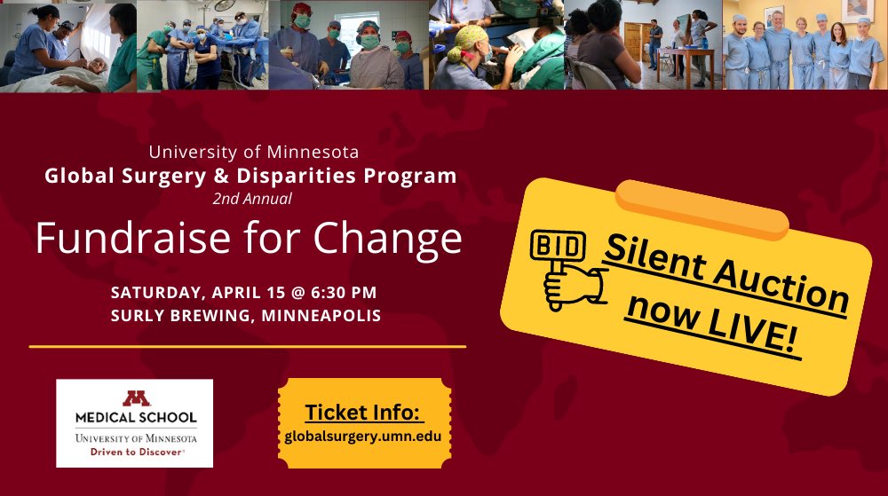 Silent auction is now LIVE. Don’t forget to join us at the 2nd Annual Fundraise for Change, this Saturday, April 15 at Surly Brewing!