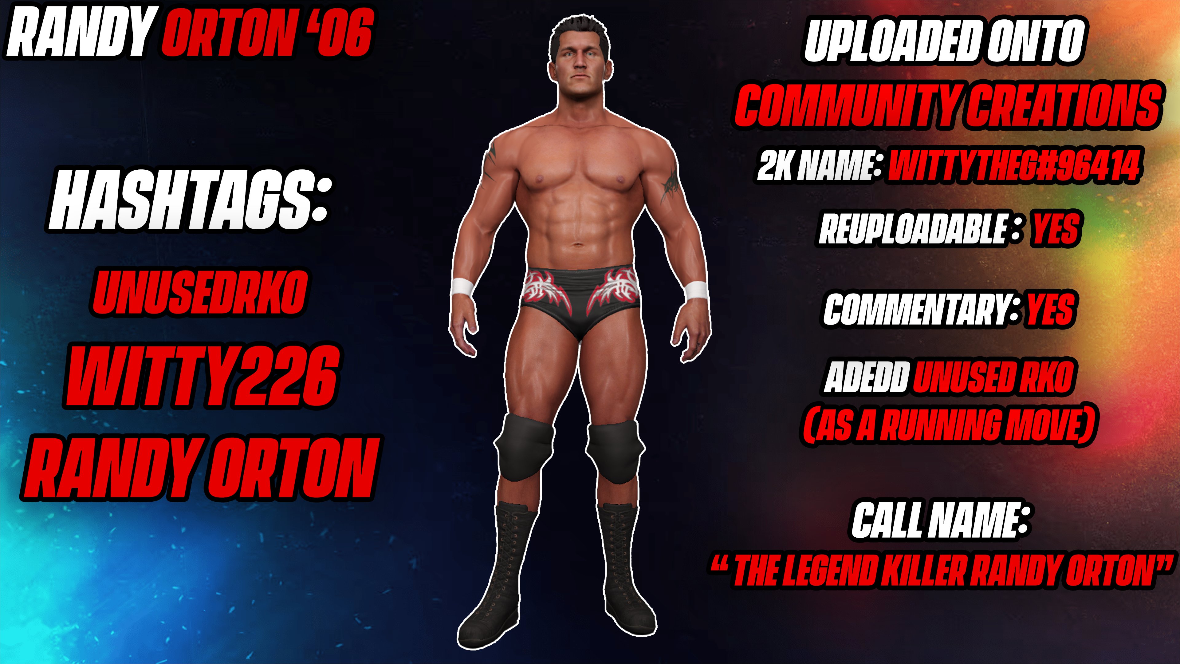 Hidden Randy Orton 06 in WWE 2K22 or just a caw/mod? (From Joe Mashups  twitter) : r/WWEGames
