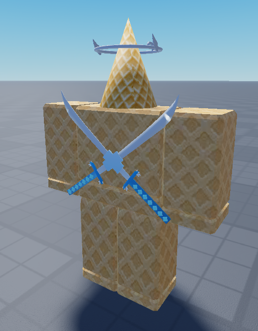 completelyX100's tweet photo. Spawning some of my models in blender, having some problems. But I am slowly improving. #Blender #Waffle #Head #Headless #Waffletime #Waffleman #Icecream #Ice #3D #UGC #Hat #Roblox #Model #Headaccessory #Avatar #Avatarshop #Catalog #Item #Gamedev #goviral #Robloxstudio #Swordpack https://t.co/bSF8pS2ZLu