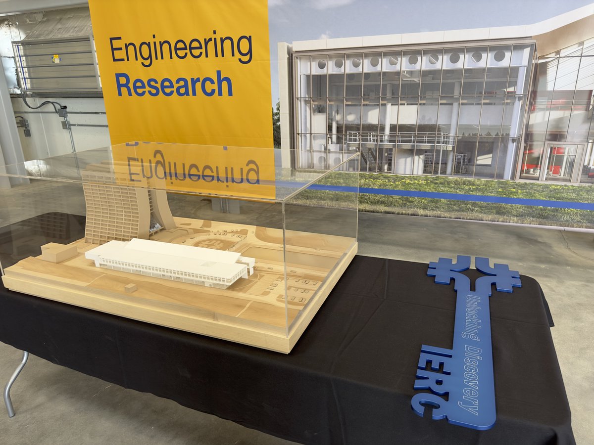 Fermilab's tweet image. A beautiful day for our Building the #FutureofFermilab ceremony! Today, we celebrated three major project milestones: the ribbon-cutting for the PIP-II cryoplant building, the ceremonial key presentation for the #IERC, and the groundbreaking for the #PIP2 accelerator building!
