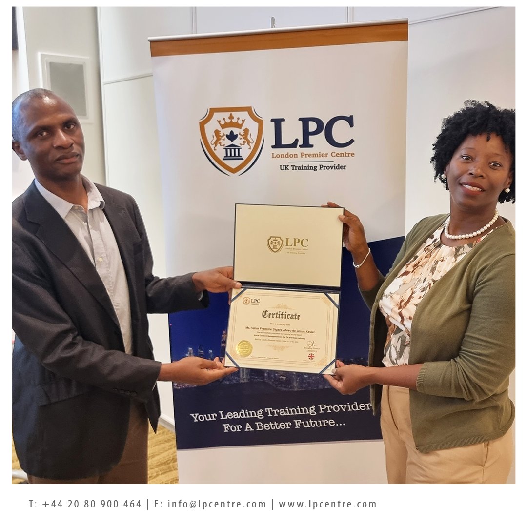 LondonLpc's tweet image. Congratulations on completing the Local Content Management in the Oil and Gas Industry training course in #Dubai by #LPC_Training and earning your certification! Best wishes for your future success.
