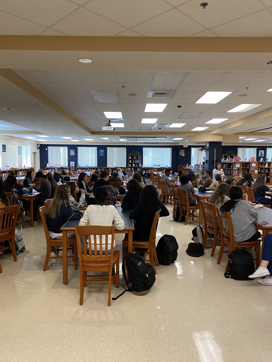Thank you so much to Kathleen Glasgow for visiting @westbocaratonhs today! The students loved hearing her stories and learning about the writing process. And we can’t wait to see her again at @BAMwpb Saturday! #pbcLMS