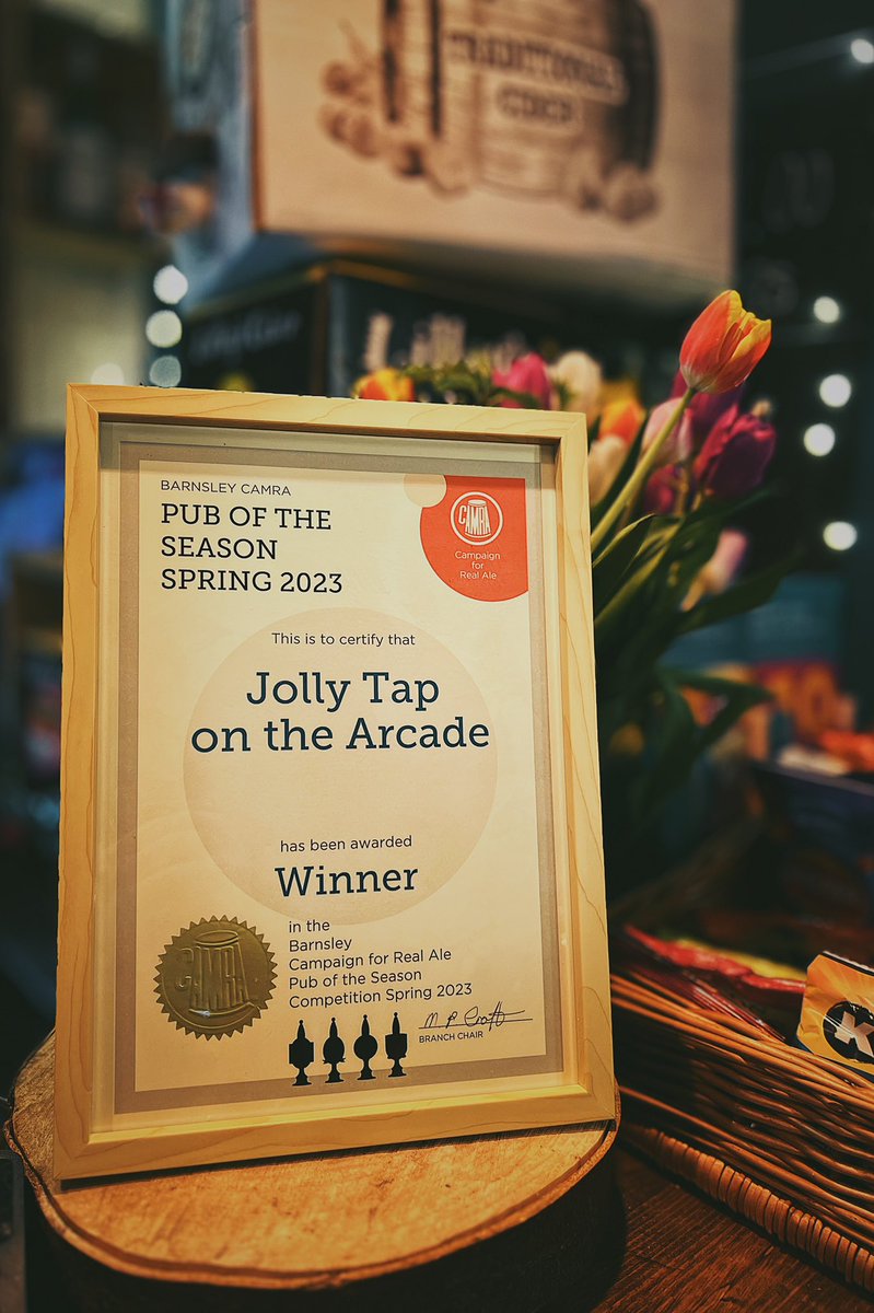 We’re absolutely buzzing and proud to announce that our little pub has been awarded the pub of the season for spring ‘23 ❤️